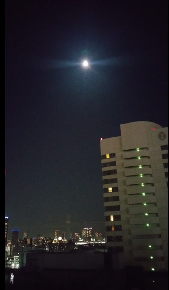 20171202満月前の月