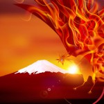 火の鳥と富士山